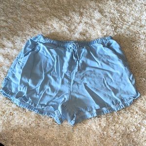 FOREVER 21: flowy blue shorts size small